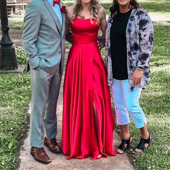 Red Sherri Hill Dress #51631 - Picture 5 of 6